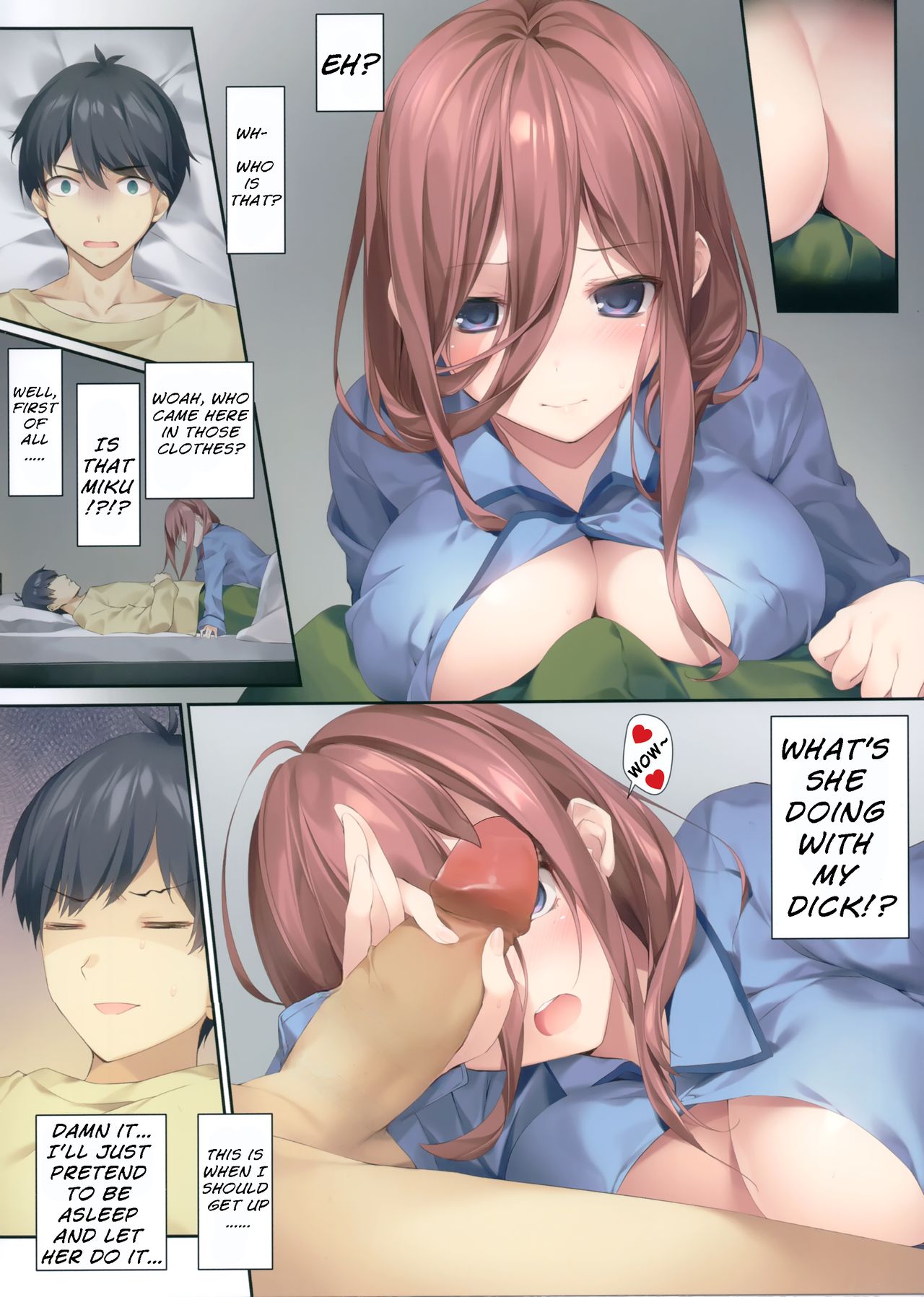 (COMIC1☆16) [KAROMIX (karory)] Miku ga Kisei Jijitsu o Tsukuru Hon (Kari) | A Book that "Fictitiously" Makes Miku a Pre-Established Fact (Gotoubun no Hanayome) [English] [Pure Heart] [Decensored] 이미지 번호 4