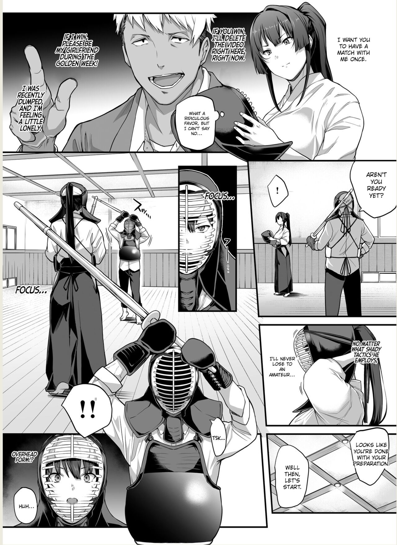 [Kaedeko] Kendoubu Shushou de Osananajimi no Bijin de Tsuyoi Boku no Kanojo ga, Charao ni Assari Otosareru Wake ga Nai [Ongoing] [English] {Eunitix Translate} 画像番号 17