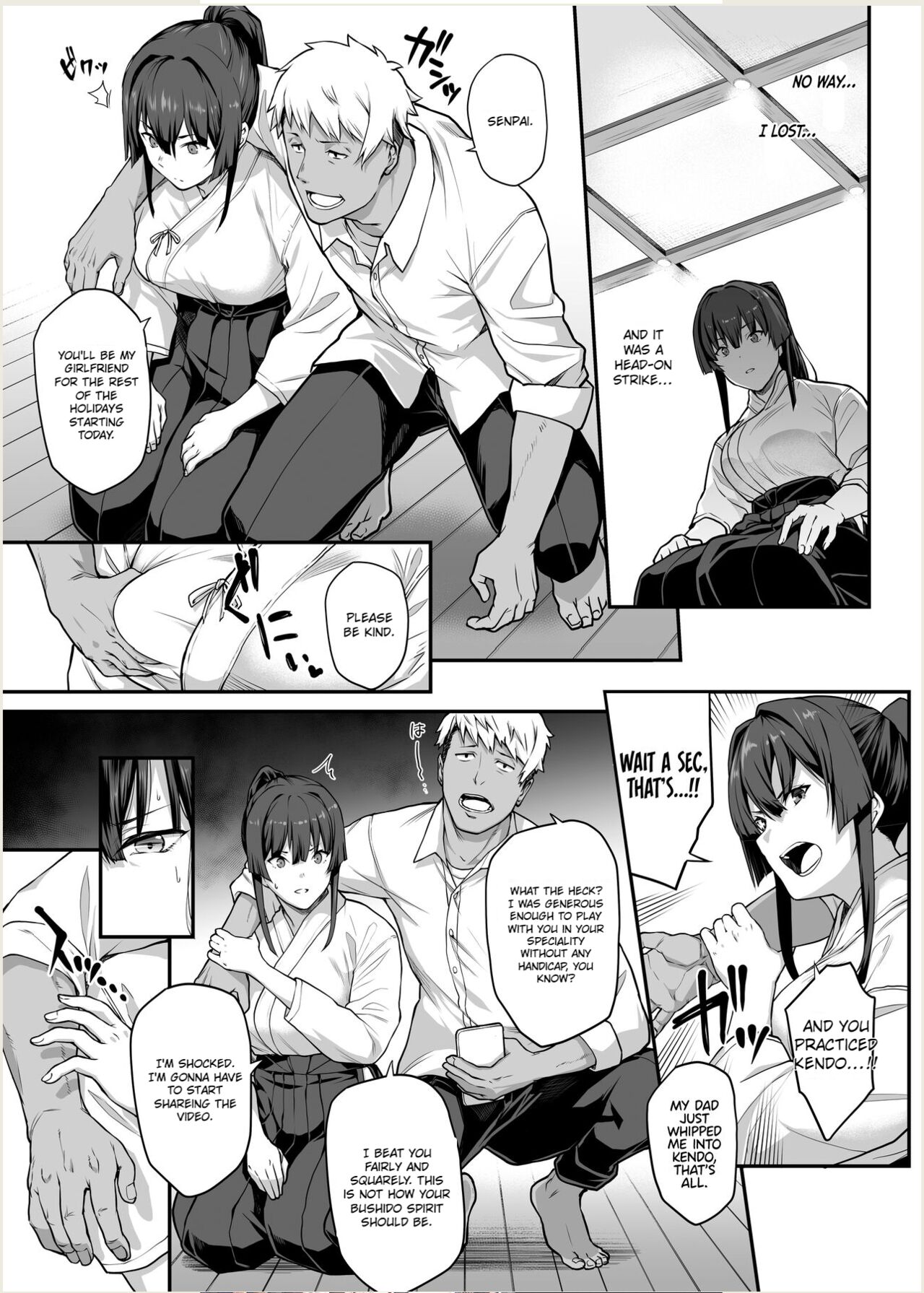 [Kaedeko] Kendoubu Shushou de Osananajimi no Bijin de Tsuyoi Boku no Kanojo ga, Charao ni Assari Otosareru Wake ga Nai [Ongoing] [English] {Eunitix Translate} 画像番号 19