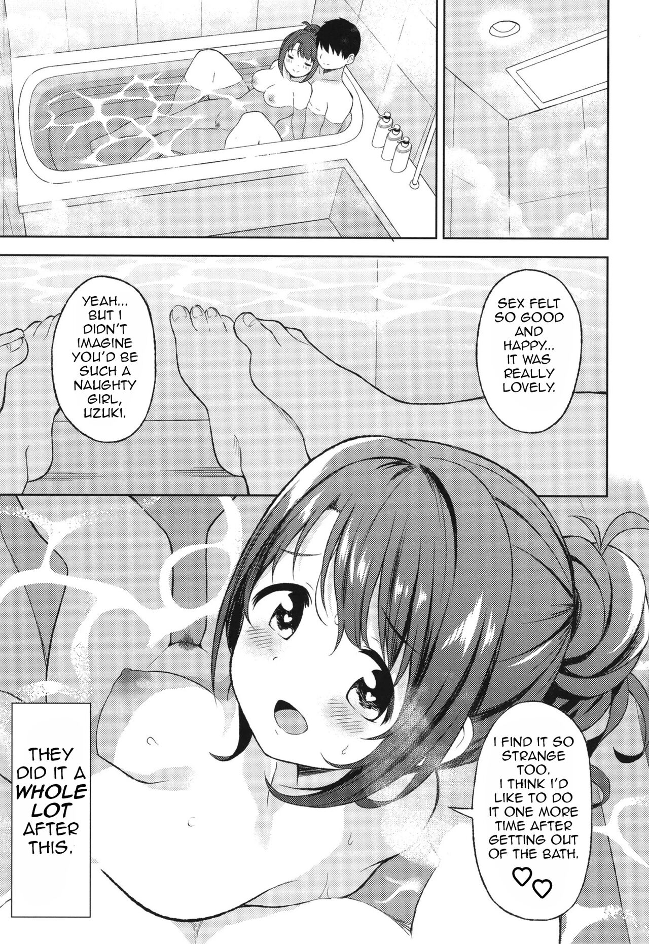 (C100) [UTATANEYASHIKI (Decosuke)] Uzuki to LoveHo de Amayadori | Hiding from the rain in a love hotel with Uzuki (THE IDOLM@STER CINDERELLA GIRLS) [English] image number 24