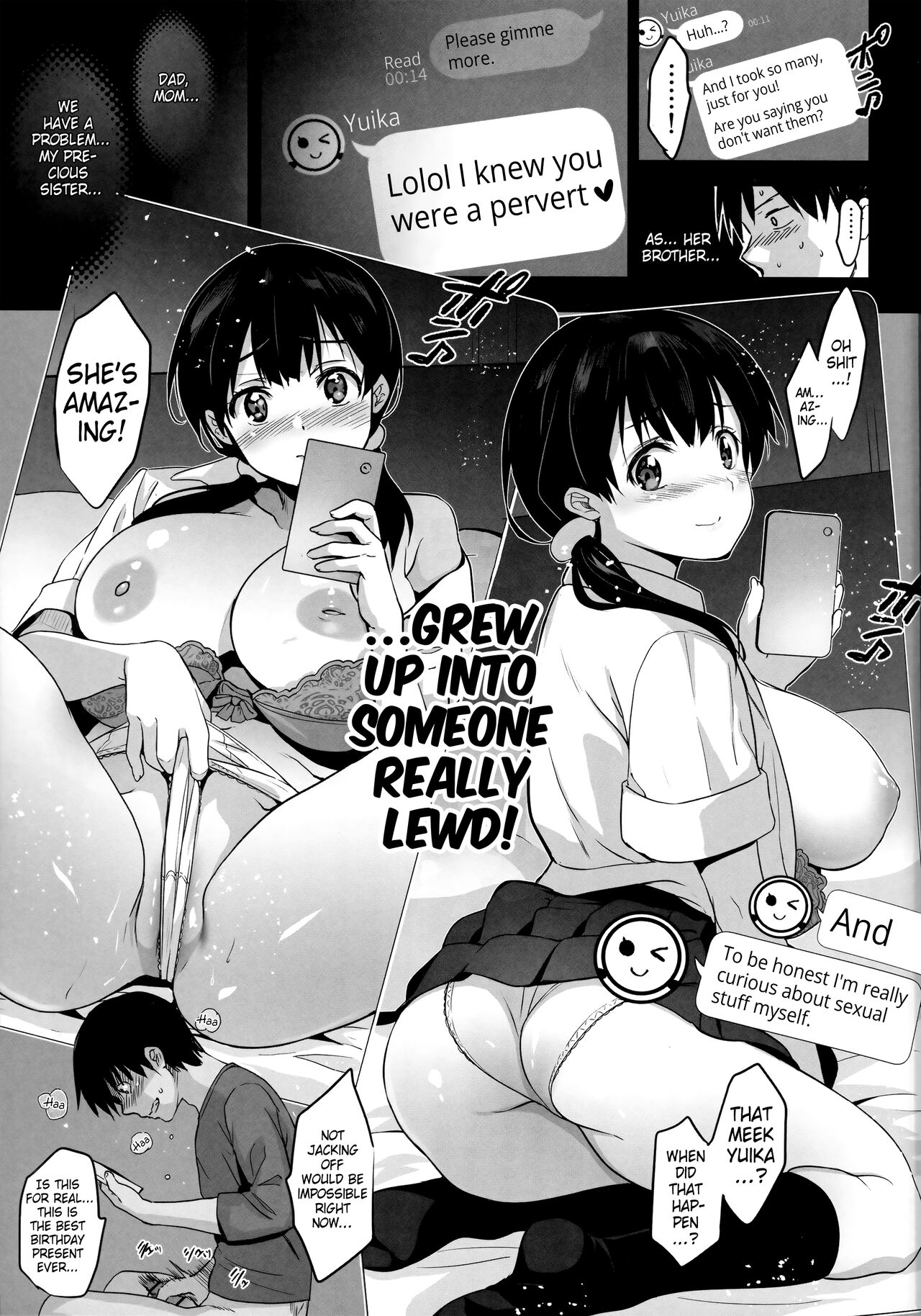 (C101) [Jingai Makyou (Inue Shinsuke)] Imouto ga Boku ni Taninboux o Okutte kuru | My Little Sister Is Sending Me Her Videos Of Getting Fucked By Strangers [English] [Kinsei Translations] Bildnummer 12