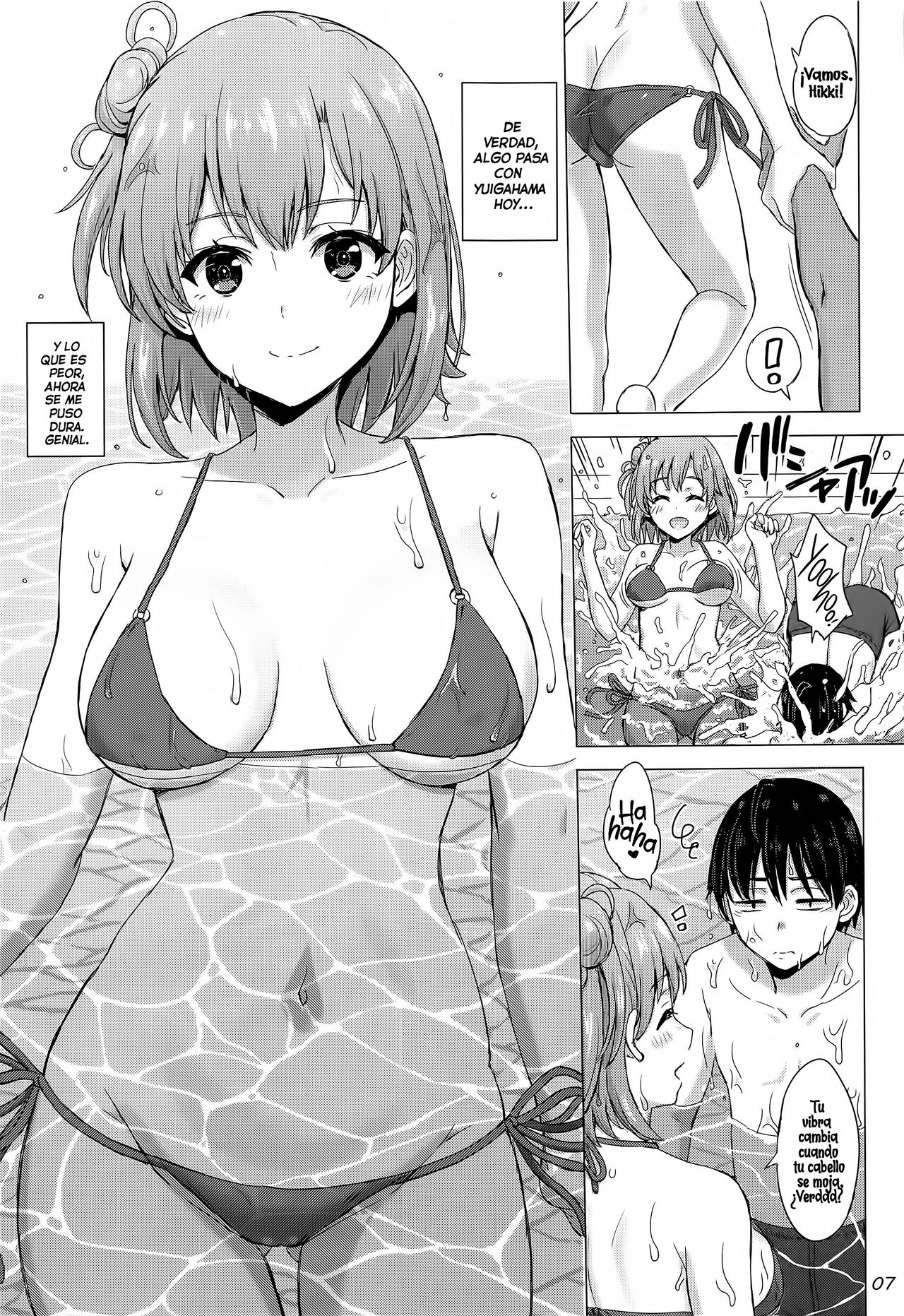 [studio A (Inanaki Shiki)] Jounetsuteki na Natsu no Resort o Yuigahama Oyako to. - Un Apasionante Resort de Verano con un Par de Yuigahamas. (Yahari Ore no Seishun Love Come wa Machigatteiru.) [Spanish] [El Tio Nephi] [2022-11-05] 画像番号 6