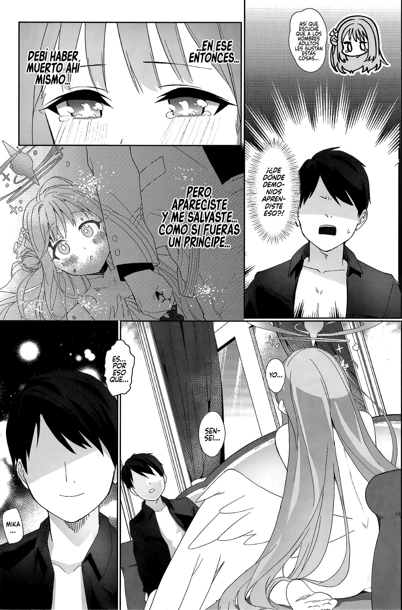 (C101) [Sleepwatch.ex (Aibu Yue)] Bukiyou na Ohime-sama wa Ouji-sama ni Aisaretai (Blue Archive) [Spanish] [Rakuen Translations] 画像番号 16