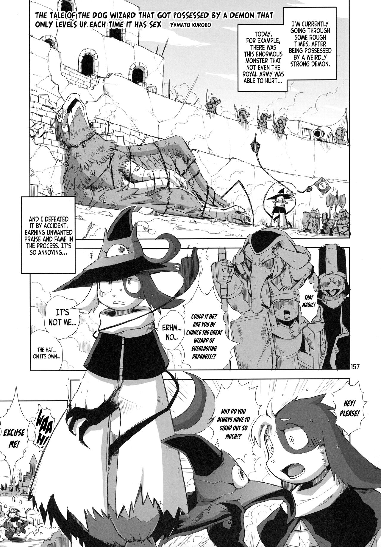 (Kemoket 11) [Mayoineko (Yamato Kuroko)] The tale of the dog wizard that got possessed by a demon that only levels up each time it has sex [English] [Kinsei Translations] 이미지 번호 1