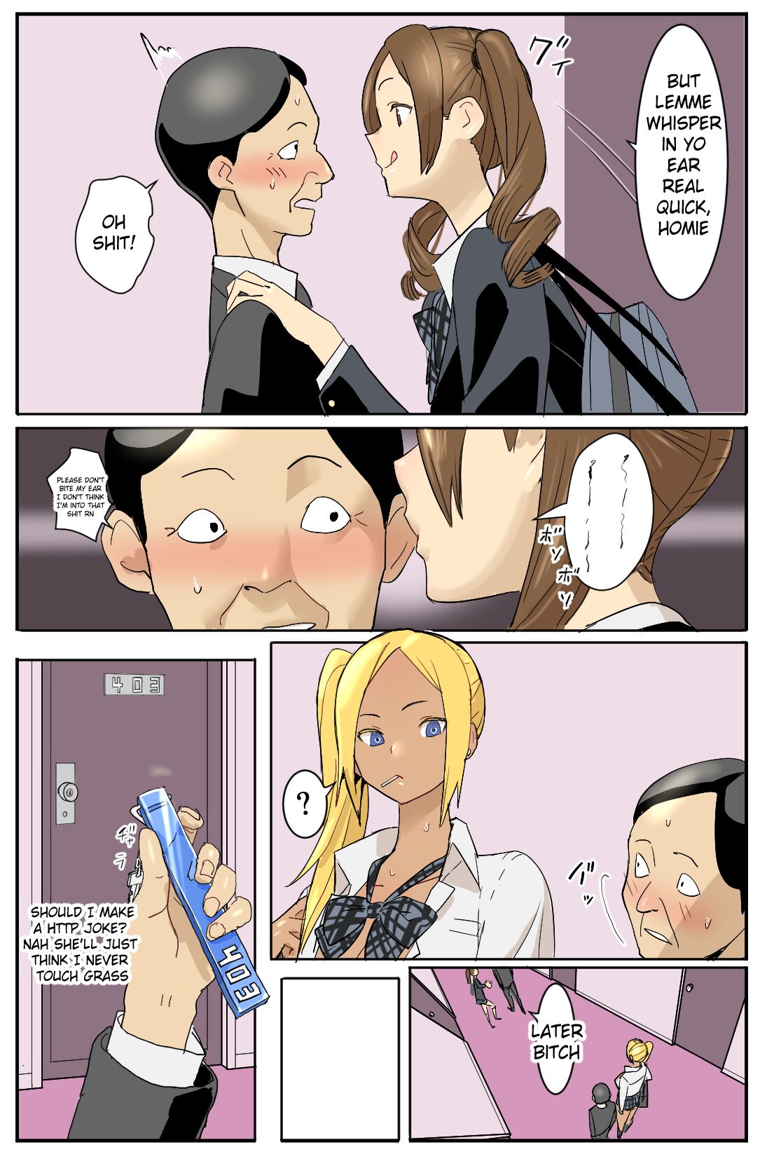 [Velzhe] Hajimete no Enkou [english] [parody] {Pochi Pink} image number 8