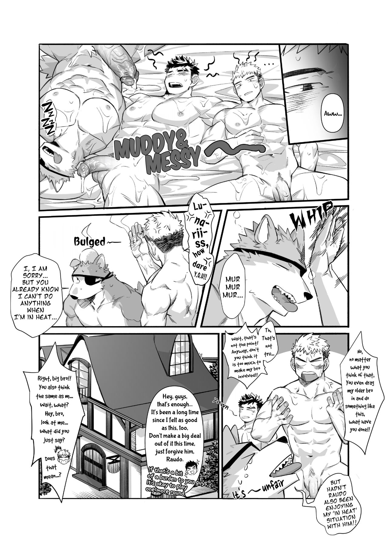 [Mitsuwa Building (G◎NDOM)] Bros. in Heat (Otoko Matsuri Vol. 15) [English] [Uncensored] 이미지 번호 20