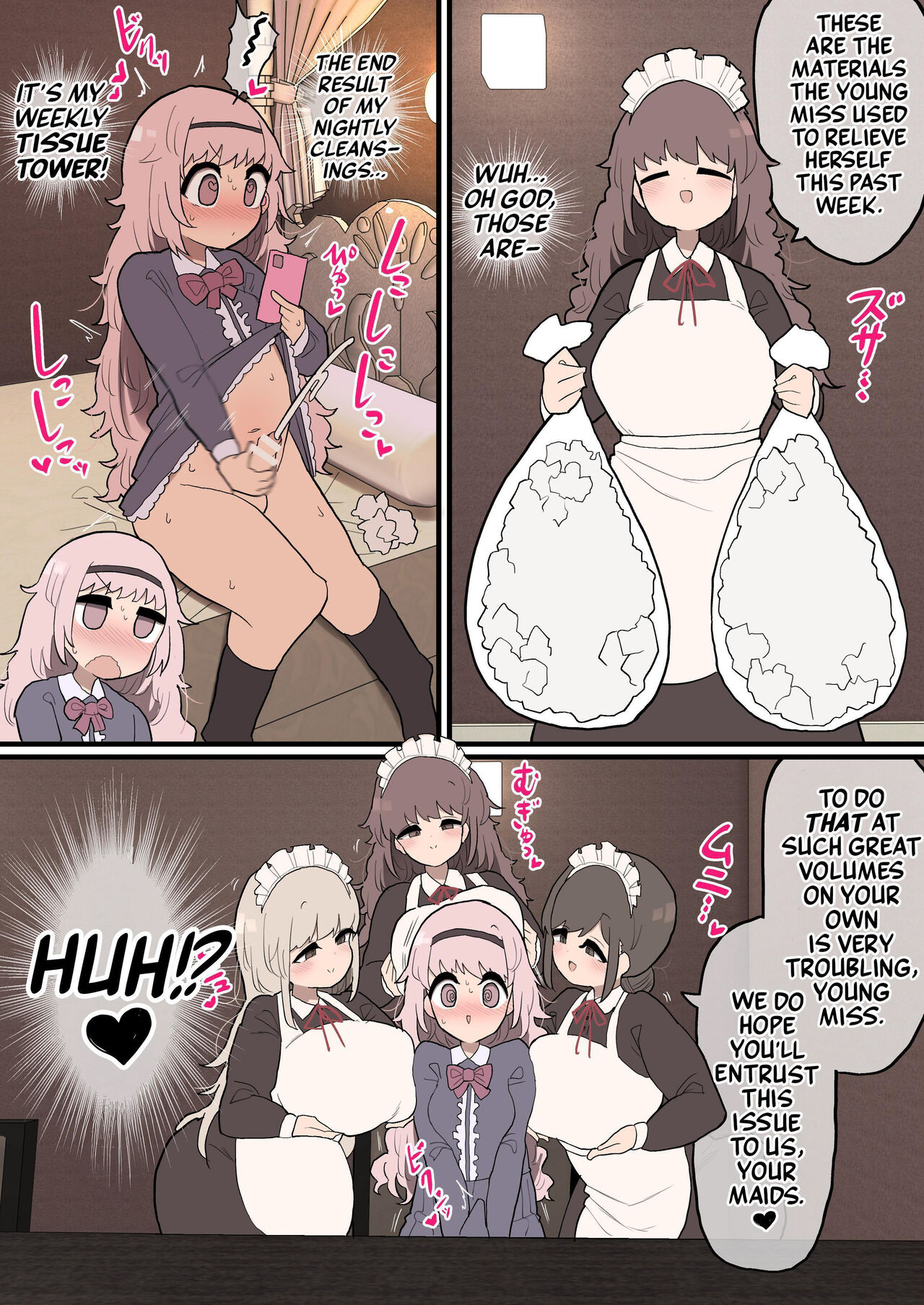 [Izumo Gasshuukoku (Momomo Gasshuukoku)] Futanari Ojousama-chan ~Senzoku Maid-san ni Shasei no Otetsudai o Shite Moraimasu!~ | Futanari Mistress Has Her Maids On Nut Busting Duty!~ [English] [Mr_Person Translation] 이미지 번호 3