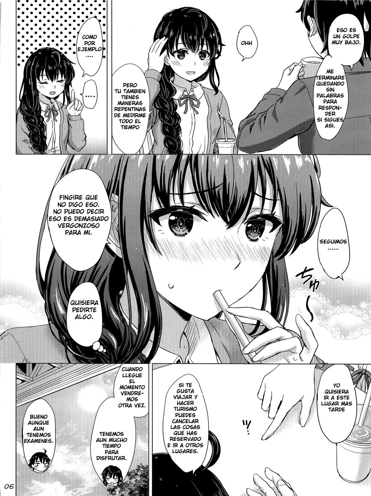 (C101) [studio A (Inanaki Shiki)] Yukinoshita Shimai to Iyarashii Futari no Himegoto. | The Naughty Secrets of the Yukinoshita Sisters. (Yahari Ore no Seishun Love Come wa Machigatteiru.) (Spanish) numero di immagine  5