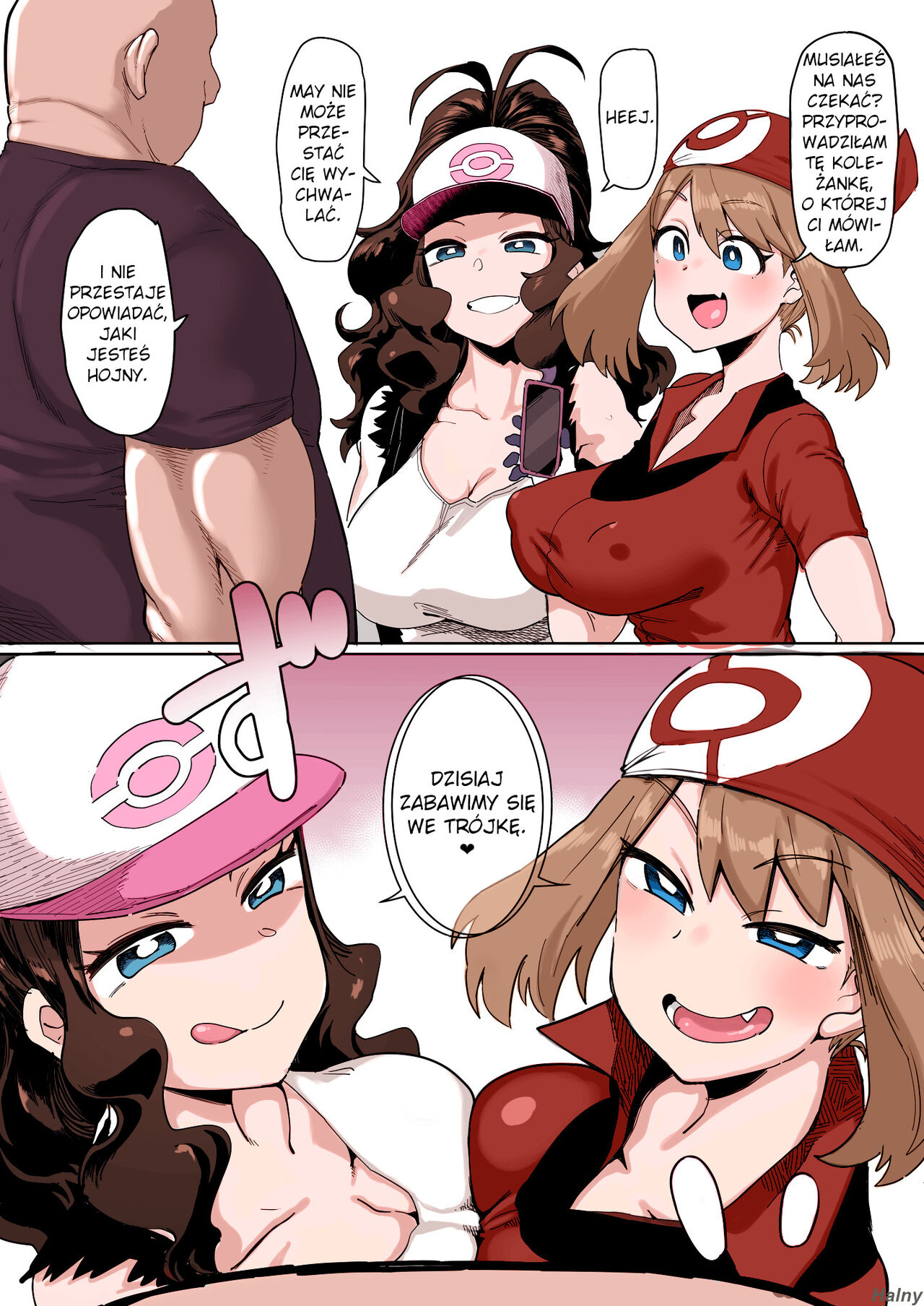 [Dekosuke] Haruka to Touko no Hiasobi   Playing Together With Haruka and Touko (Pokémon) [Polish] [Colorized] [Decensored] image number 1