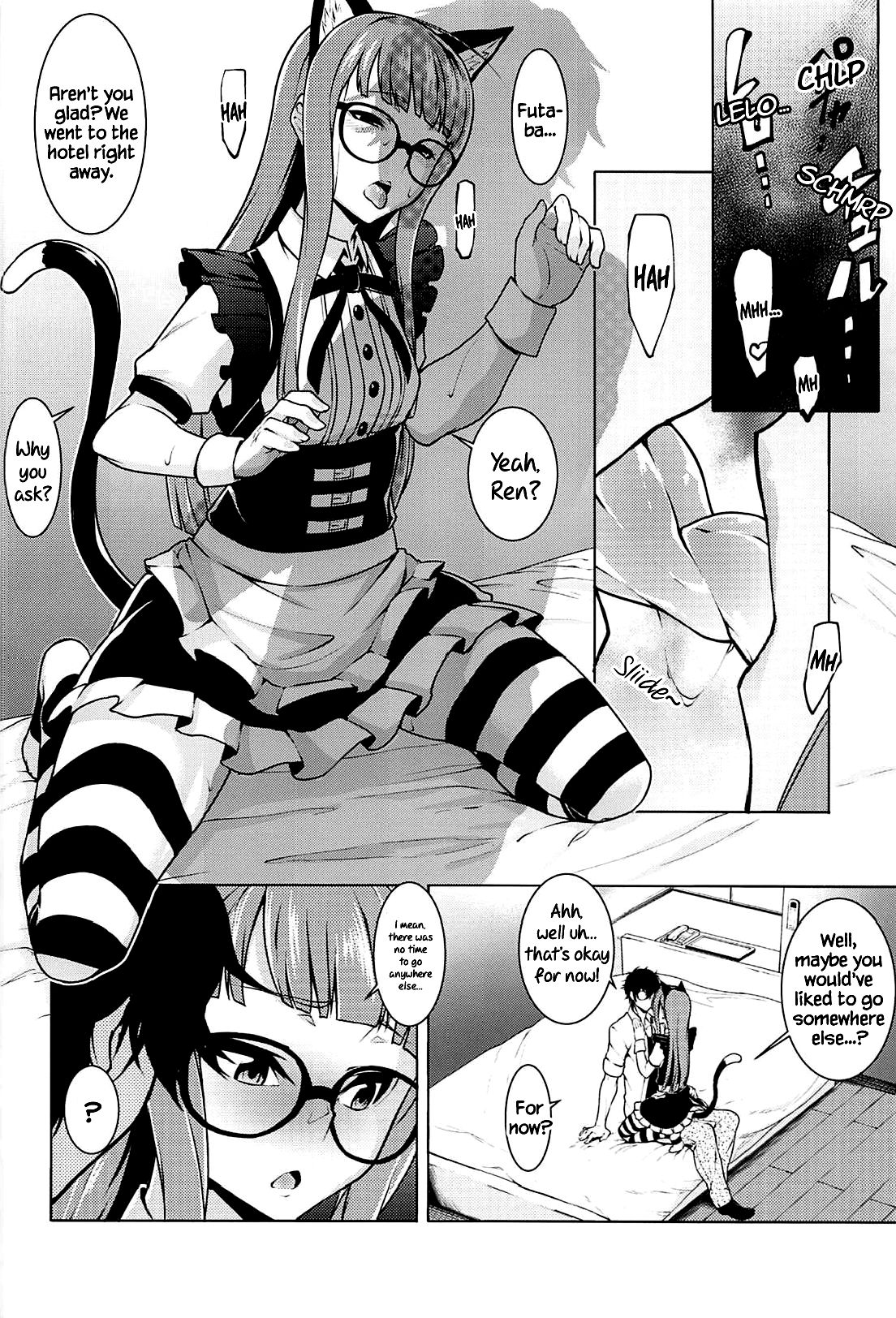 (C94) [Shiroi Yami (k-you)] Nekomimi Maid Futaba no Hon | A Nekomimi Maid Futaba Book (Persona 5) [English] [Chastity Dreamer Schmö] image number 3