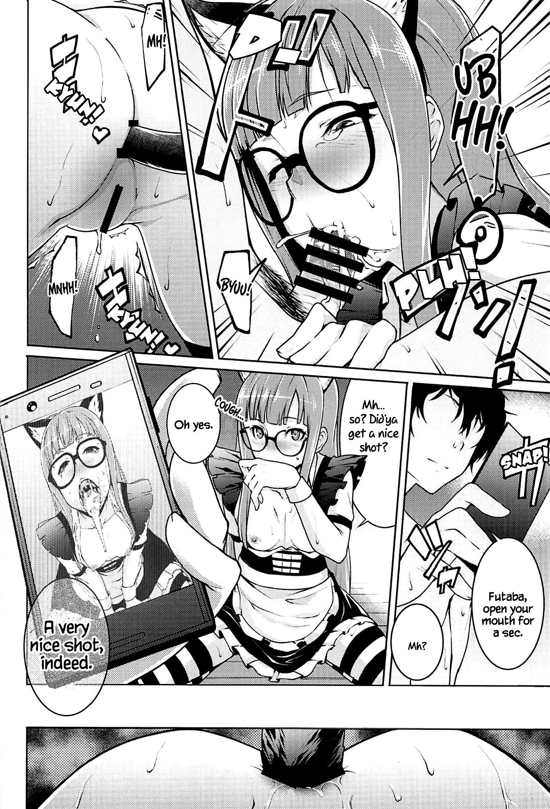 (C94) [Shiroi Yami (k-you)] Nekomimi Maid Futaba no Hon | A Nekomimi Maid Futaba Book (Persona 5) [English] [Chastity Dreamer Schmö] image number 13