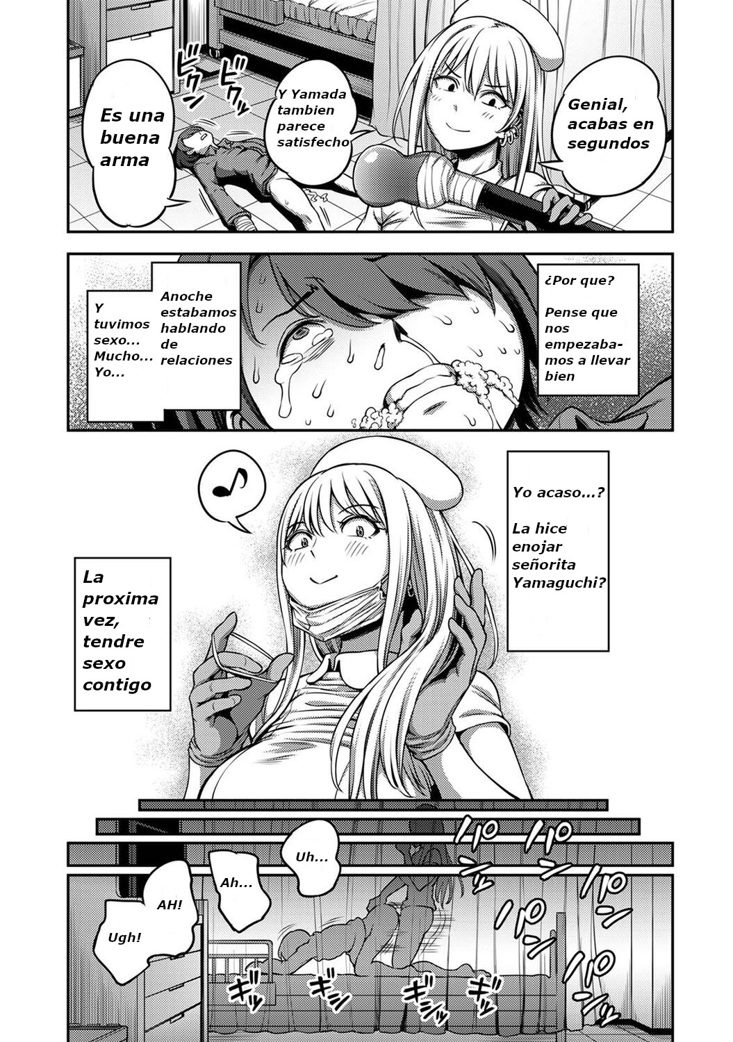 [Kameyama Shiruko] Sakusei Byoutou ~Seikaku Saiaku no Nurse shika Inai Byouin de Shasei Kanri Seikatsu~ Dai San Shou Kouhen  (COMIC Ananga Ranga Vol. 82)  [Spanish] 12eme image