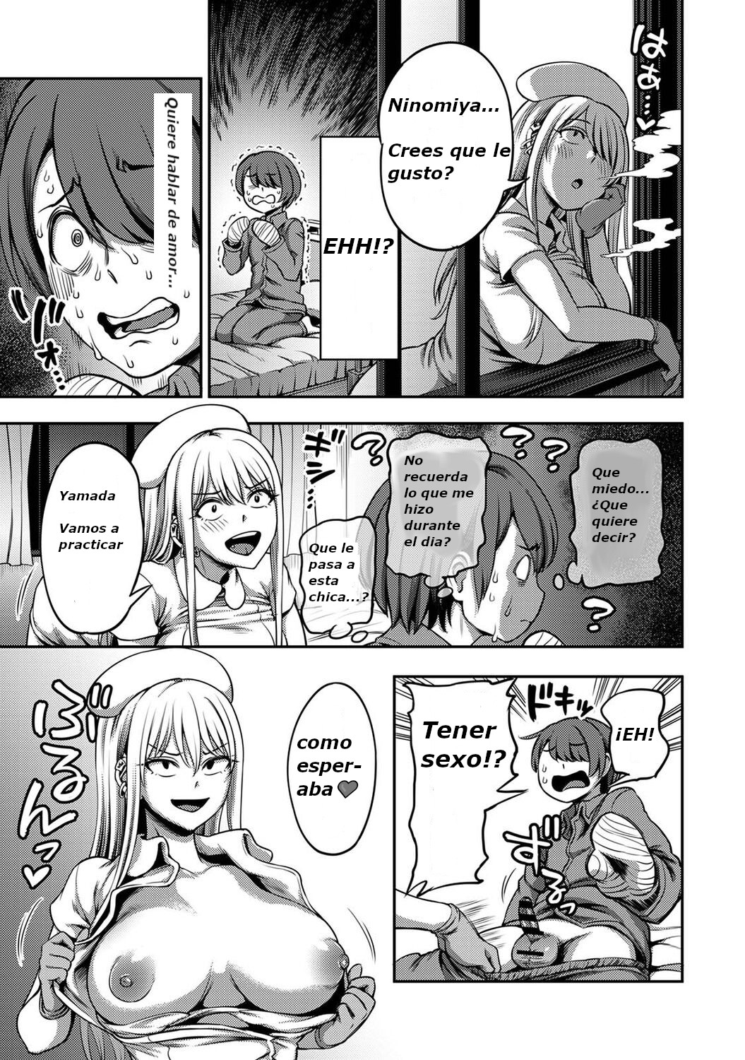 [Kameyama Shiruko] Sakusei Byoutou ~Seikaku Saiaku no Nurse shika Inai Byouin de Shasei Kanri Seikatsu~ Dai San Shou Kouhen  (COMIC Ananga Ranga Vol. 82)  [Spanish] 16eme image