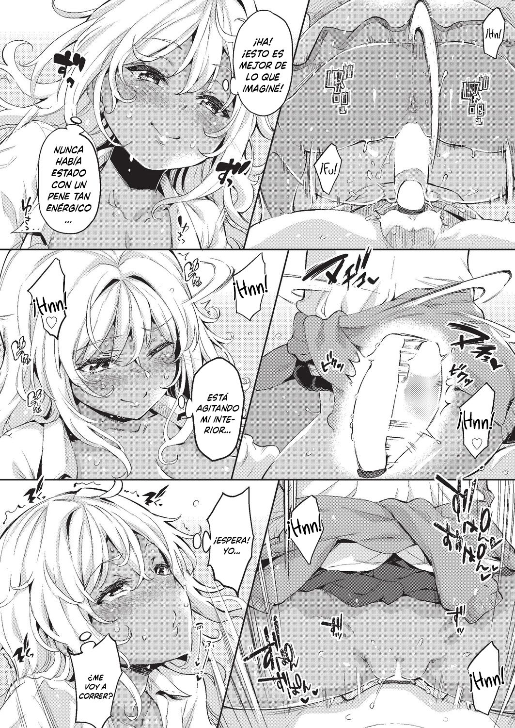 [Musenmai] Doutei Ochinchin ni Katenakatta Kuro Gal | La Gal que no pudo vencer a un pene virgen (COMIC AUN 2019-06) [Spanish] [SketNatsu + Shirosaki] [Digital] imagen número 16