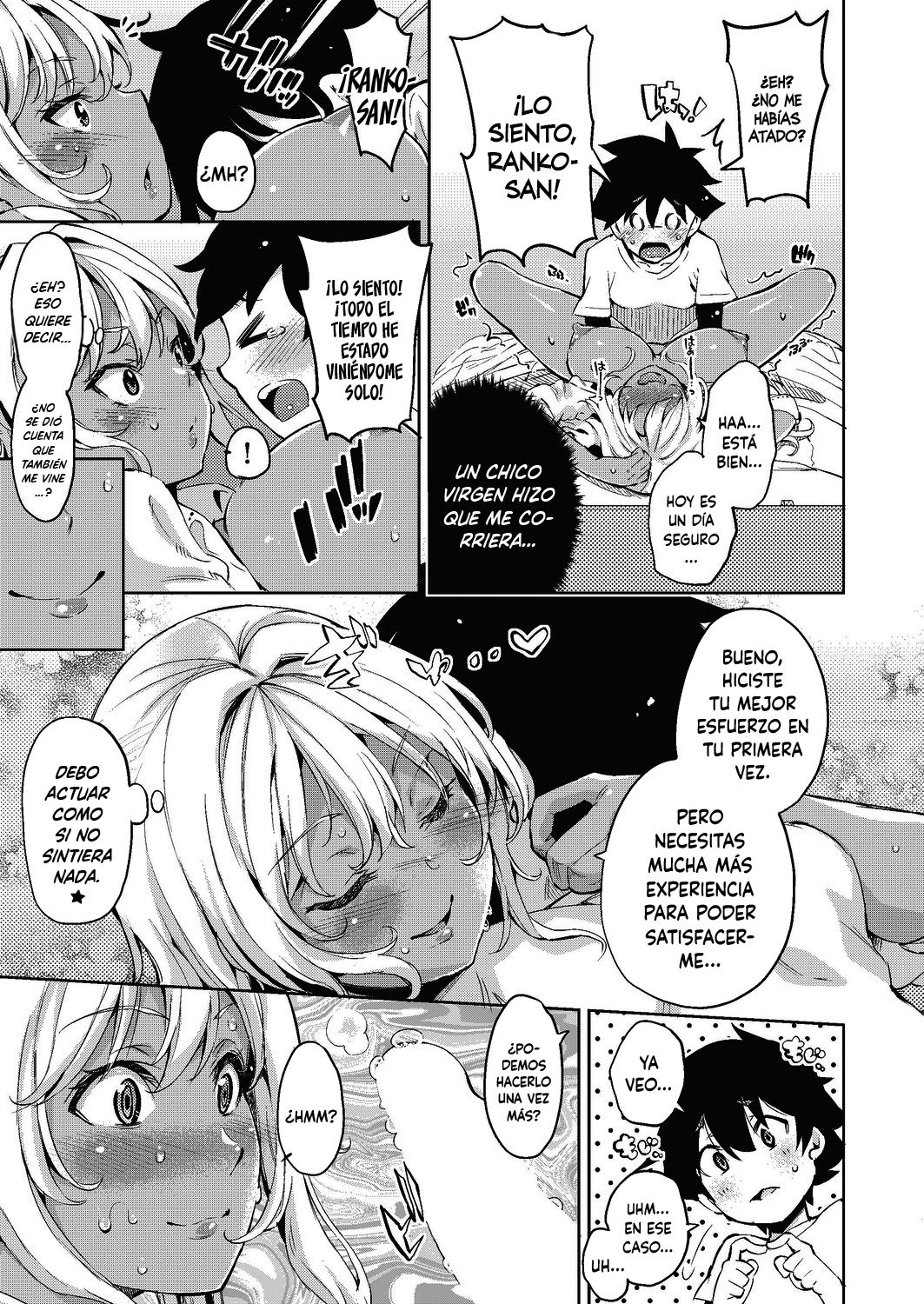 [Musenmai] Doutei Ochinchin ni Katenakatta Kuro Gal | La Gal que no pudo vencer a un pene virgen (COMIC AUN 2019-06) [Spanish] [SketNatsu + Shirosaki] [Digital] imagen número 21